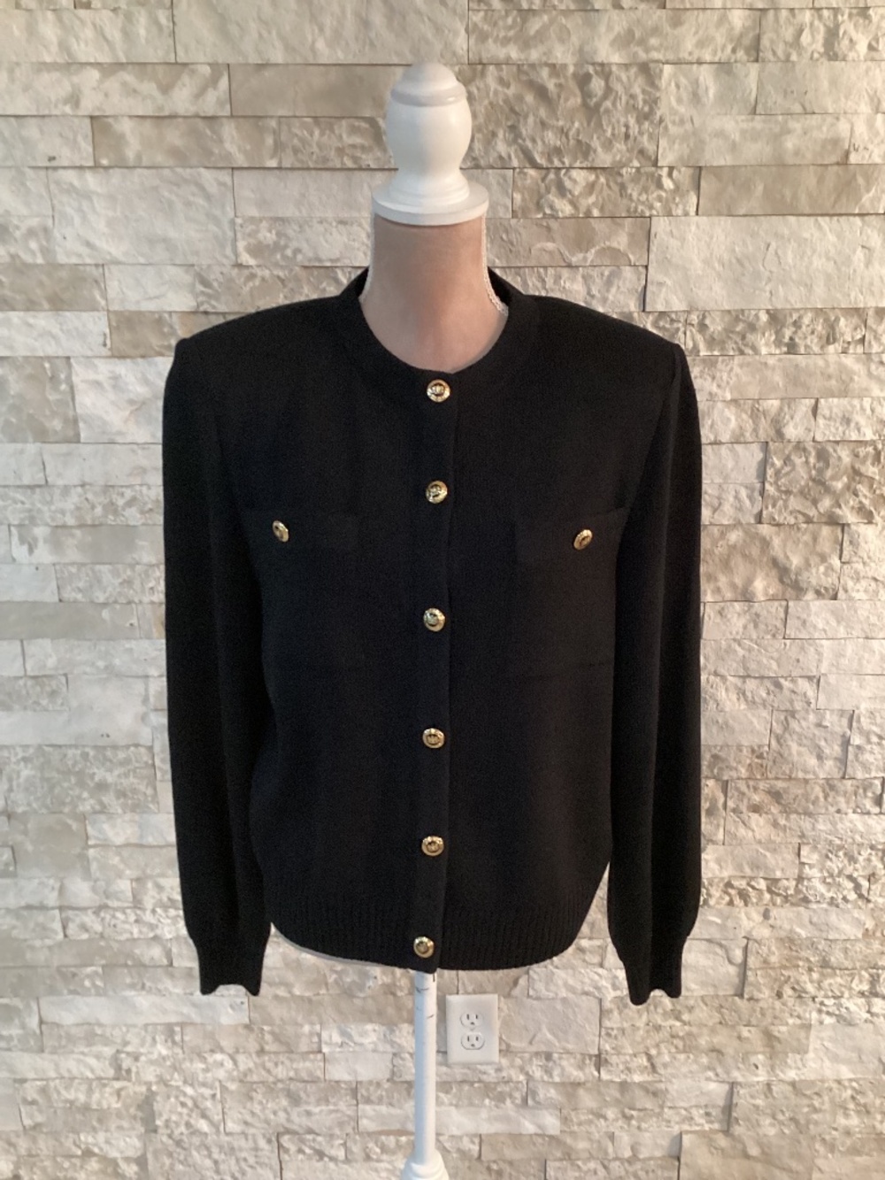 Vintage St.John Basics Santana Knit Cardigan Size 10